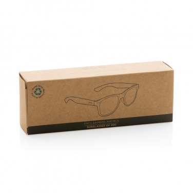 Logotrade logo dāvanas foto: Bambusa un RCS pārstrādātas plastmasas saulesbrilles