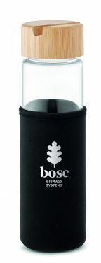 Logotrade dāvanas foto: Stikla pudeles bambusa vāks 600ml