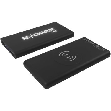 Logotrade Ideja dāvanas foto: SCX.design P40 10 000 mAh apgaismojoša bezvadu gumijas strāvas banka