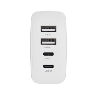 Logotrade ziemassvētku dāvanas foto: TravelCharge Pro RCS rplastmasas ceļojumu lādētājs ar USB C