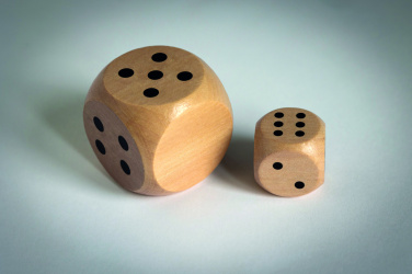 Logotrade korporatīvās dāvanas foto: Koka kauliņi Schima 3 cm diametrā