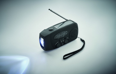 Logotrade dāvanas foto: Pārnēsājams radio SOS ar LED lukturīti