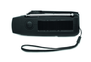 Logotrade Ideja dāvanas foto: Pārnēsājams radio SOS ar LED lukturīti