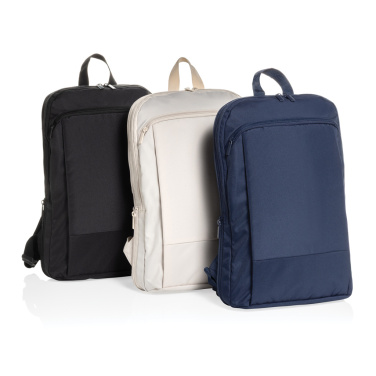 Logotrade biznesa dāvanas foto: Flexpack Aware™ RPET paplašināma, plāna 15,6 collu klēpjdatora mugursoma