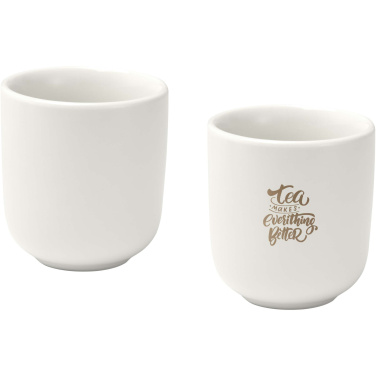 Logotrade biznesa dāvanas foto: Vīriešu 90 ml keramikas espresso krūzītes - 2 gab. komplekts