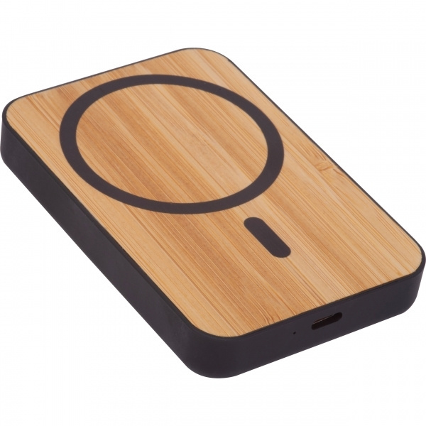 Logotrade biznesa dāvanas foto: Bezvadu pārnēsājamais akumulators 5000 mAh CAIRO