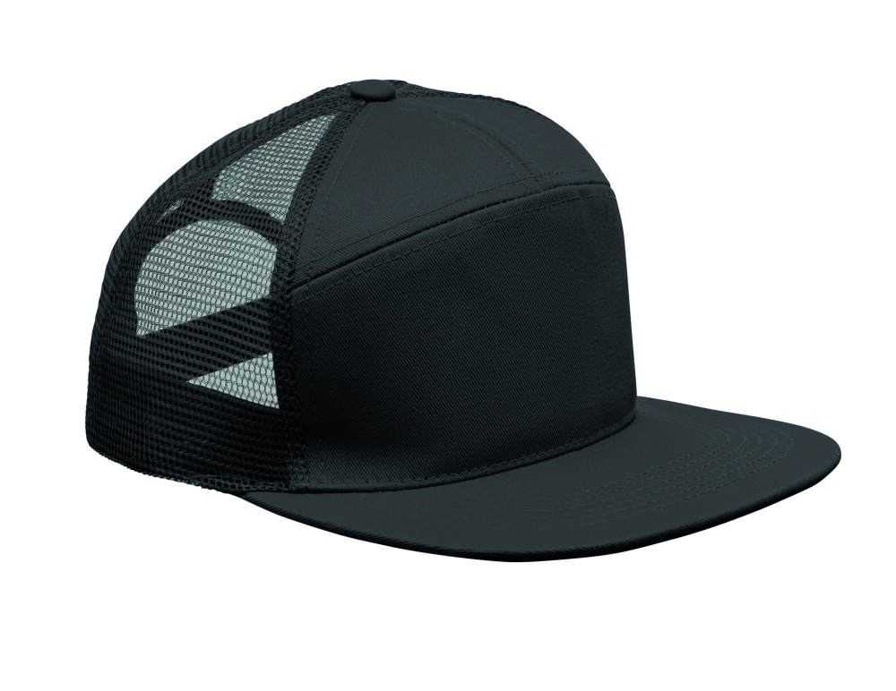 Logotrade logo dāvanas foto: 7 paneļu cepure ar plakanu vizieri