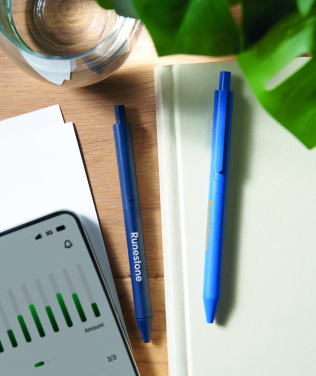 Logotrade logo dāvanas foto: Wheat Straw/ABS push tipa pildspalva