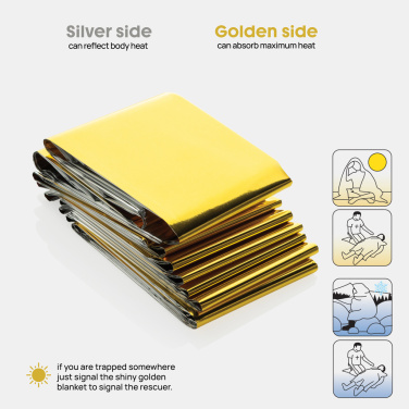 Logotrade korporatīvās dāvanas foto: Solra avārijas sega RCS pārstrādātā RPET maisiņā