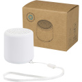 Velkis 3W pārstrādātas plastmasas bezvadu Bluetooth® skaļrunis, Balts