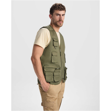 Logotrade ziemassvētku dāvanas foto: Venera 200 g/m2 V veida kakla izgriezuma darba veste ar daudzkabatām