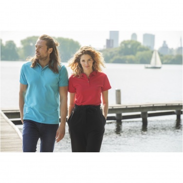 Лого трейд pекламные подарки фото: Beryl short sleeve women's organic recycled polo