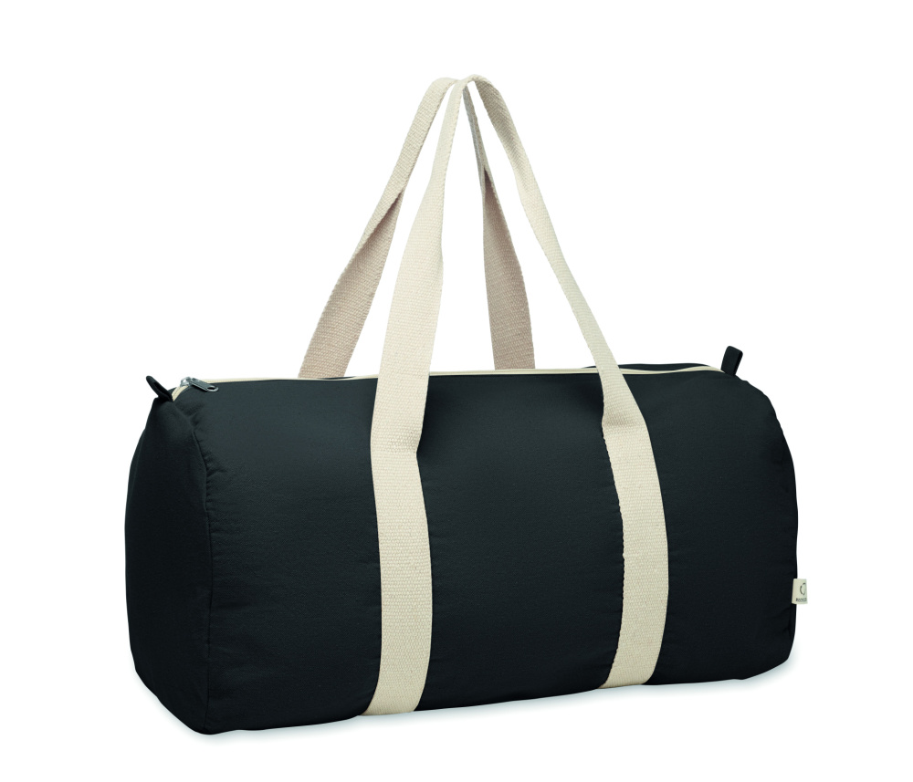 Лого трейд pекламные cувениры фото: Recycled cotton sports bag