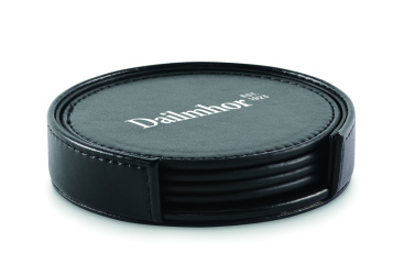 Лого трейд pекламные продукты фото: Set of 4 PU coasters