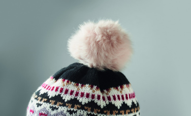 Логотрейд pекламные подарки картинка: Knitted beanie with ear flap