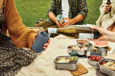 Логотрейд бизнес-подарки картинка: Дорожный стакан из стекла Black+Blum 340 мл