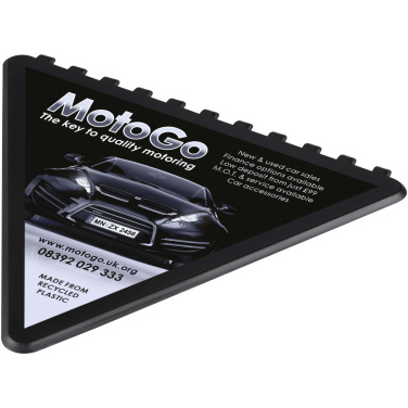 Логотрейд pекламные подарки картинка: Frosty triangular recycled plastic ice scraper