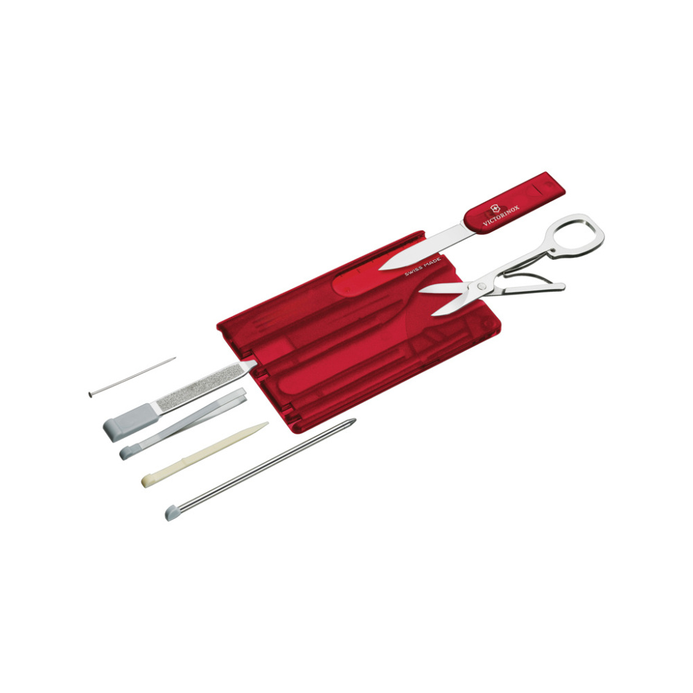 Лого трейд pекламные подарки фото: VICTORINOX Swiss Card Classic 10 функций