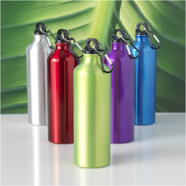 Logotrade profilreklam bild: Oregon-vattenflaska i aluminium med karbinhake, 770 ml