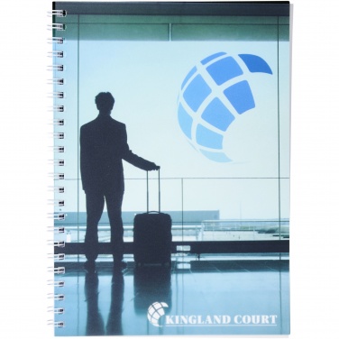 Logotrade kampanjprodukter bild: Desk-Mate® wire-o A5 anteckningsblock PP-omslag