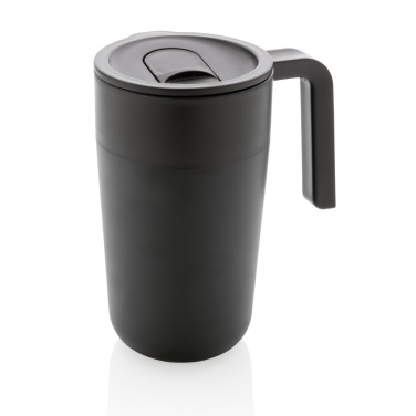 Logotrade profilreklam bild: Mugg med handtag, i GRS certifierad PP och S/S
