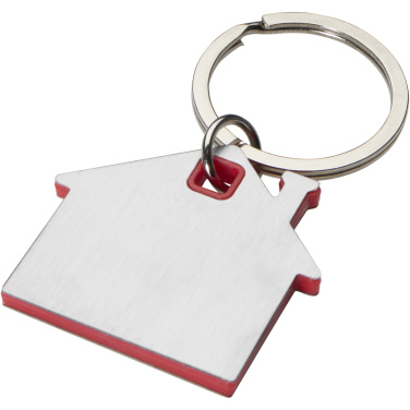 Logotrade reklamprodukter bild: Nook husformad nyckelring