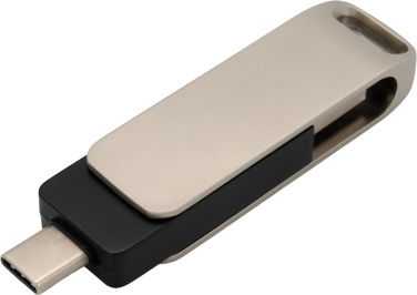 Logotrade kampanjprodukter bild: Metall-USB-minne