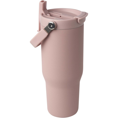 Logotrade profilreklam bild: Bronx 900 ml vakuumisolerad termos av koppar och RCS-certifierat återvunnet rostfritt stål med ett lock med dubbla funktioner