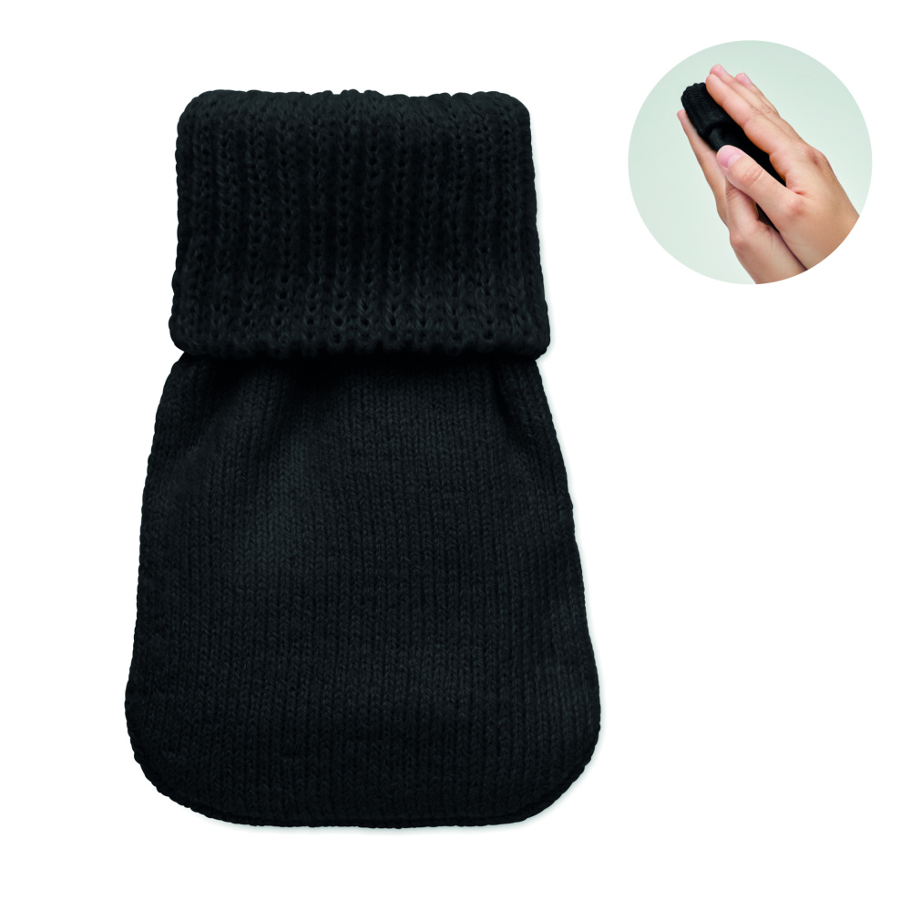 Logotrade presentreklam bild: Handvärmare stickad polyester