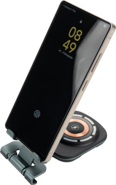 Logotrade presentreklam bild: Telefonhållare med trådlös laddare