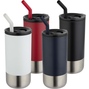 Logotrade profilreklam bild: Grayson 480 ml RCS-återvunnen isolerad termos med sugrör