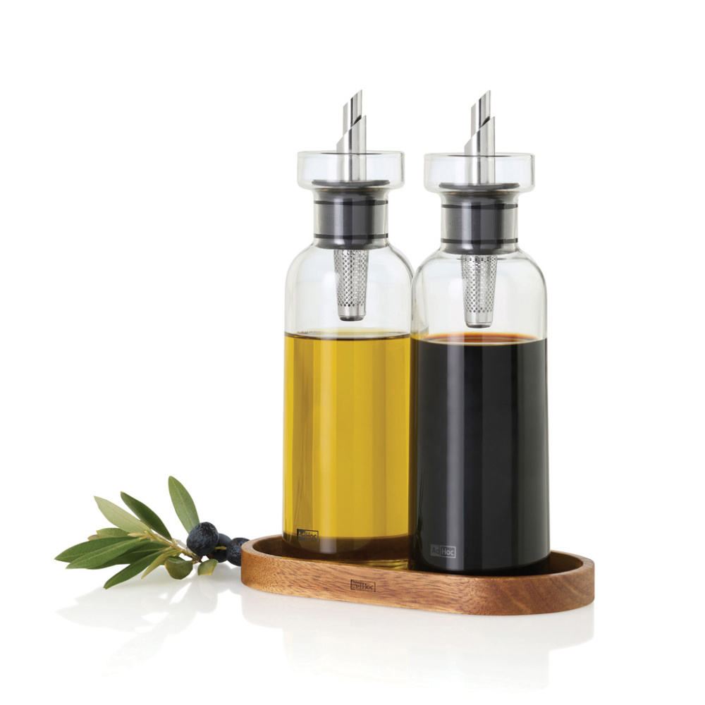 Logotrade kampanjprodukter bild: AdHoc Menage AromaPour olje- och vinägerset 300 ml